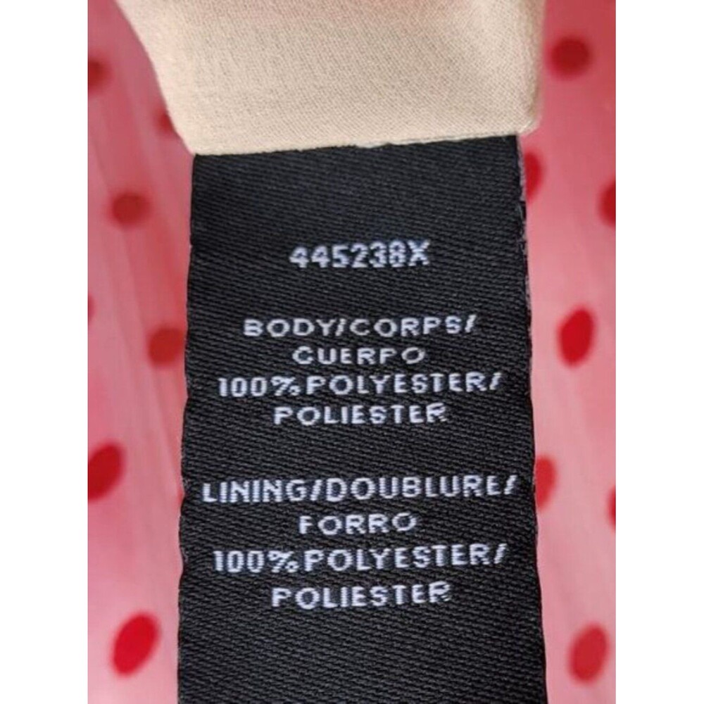 Monique Lhullier Chiffon Mini Dress Pink w/ Red Polka Dots Retro Dainty Ruffles - Picture 8 of 11